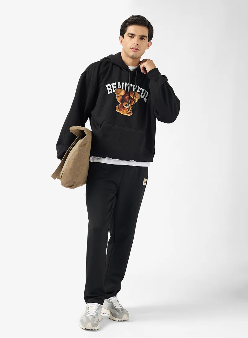 Seventy Five Basics Relaxed Fit Emblem Joggers