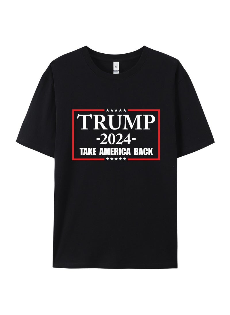 KUYING New Trump Print Short Sleeved Shirt - Image 1