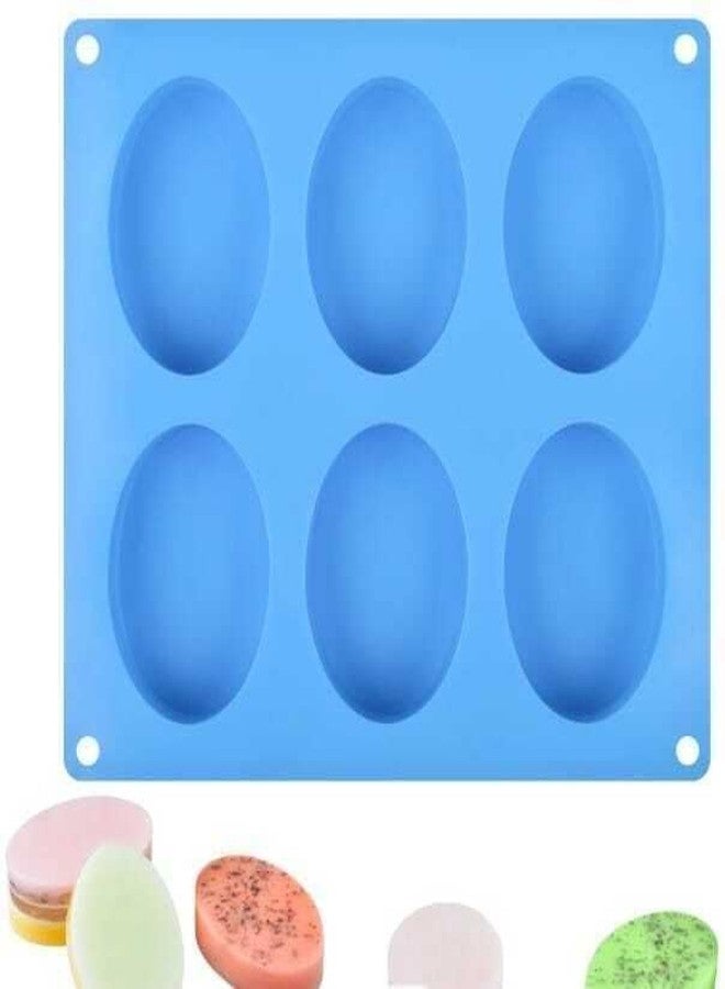 KITCHOOK Silicone Chocolate Mould 100GM Oval Silicone Mold, 1pc Oval Molds for Making Handmade Soap, Chocolate, Soap Candles, Cake, Pudding, Resin Candy Muffin (Pack of 1) AJ 344 - Image 1