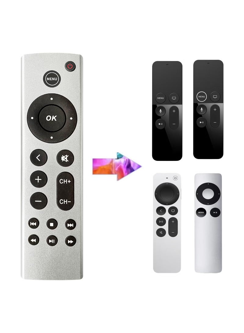 Raxoom Universal Remote Control Replacement for Apple TV 4K Apple TV Box 2nd 3rd 4th Gen Apple TV HD A2843 A2737 A2169 A1842 A1625 A1427 A1469 A1378 A1218 - Image 1