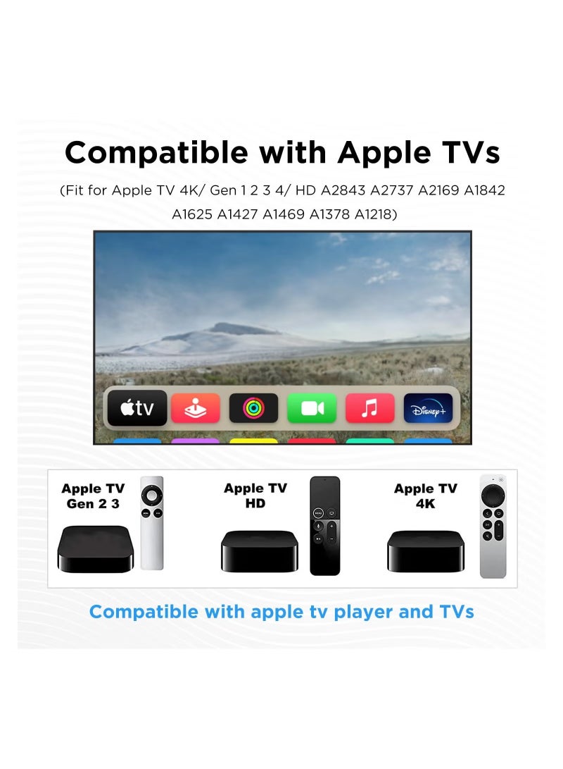 Raxoom Universal Remote Control Replacement for Apple TV 4K Apple TV Box 2nd 3rd 4th Gen Apple TV HD A2843 A2737 A2169 A1842 A1625 A1427 A1469 A1378 A1218 - Image 4