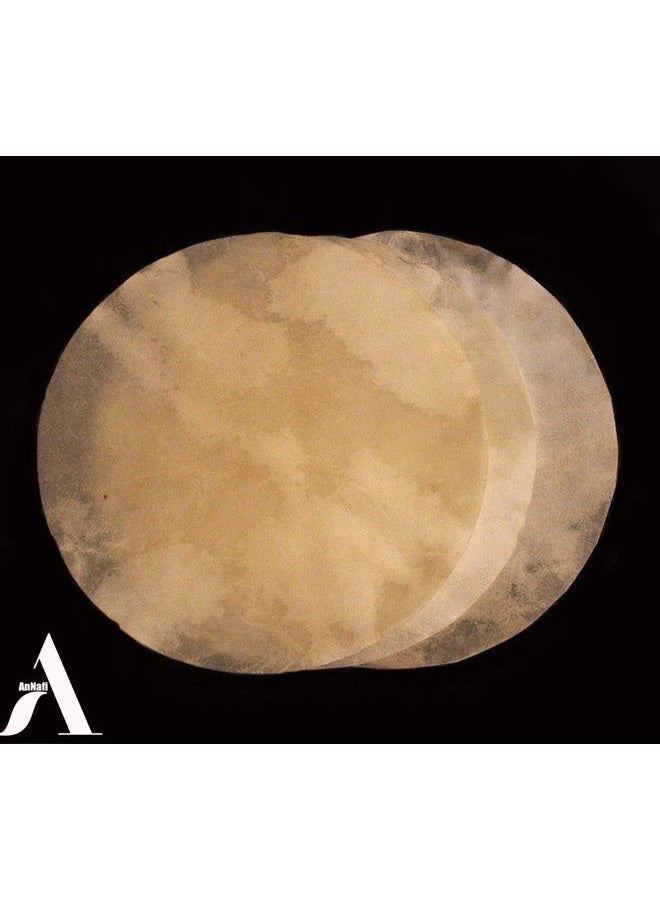 AnNafi Goat Skin Djembe Head | Goatskin for Drum Doumbek| Natural Flat Round Piece GOAT SKIN Head untanned (10 inches) - Image 1