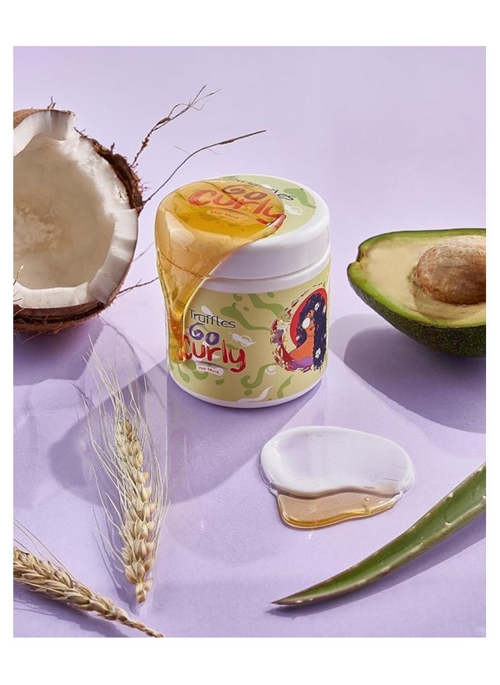Truffles - mask for curly hair with honey and avocado 240 ml - Image 1