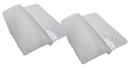 ag wallets Unisex Vinyl Set of 2 Clear Premium Quality Wallet Insert from (Checkbook 6 Page) - Image 1