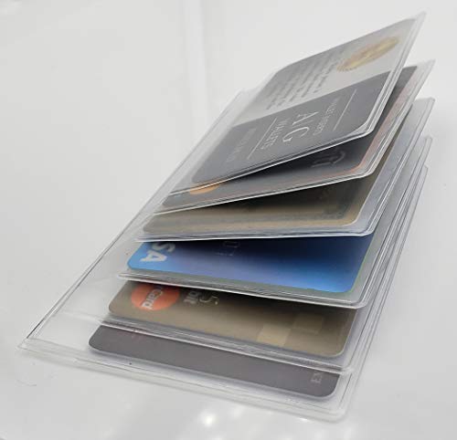 ag wallets Unisex Vinyl Set of 2 Clear Premium Quality Wallet Insert from (Checkbook 6 Page) - Image 3