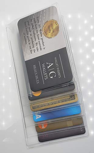 ag wallets Unisex Vinyl Set of 2 Clear Premium Quality Wallet Insert from (Checkbook 6 Page) - Image 2