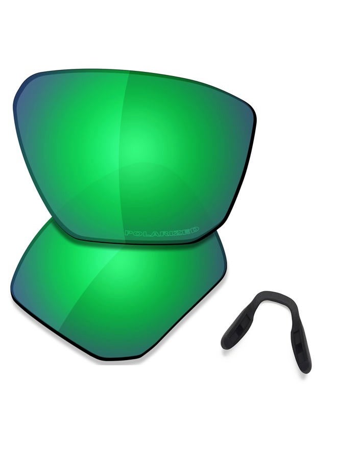 SAUCER عدسات بديلة متميزة وقطعة وسادة أنف لنظارات أوكلي تارجتلاين OO9397 - دفاع عالي - أخضر جاد ، دفاع عالي - أخضر جاد ، مقاس واحد - Image 1