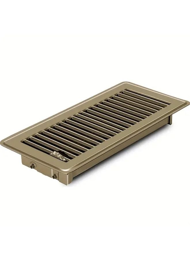 أغطية فتحات التهوية البنية الأرضية متينة وقابلة للتعديل لمكاتب المنزل وسجلات الأرضيات الجدارية والشبكات - Image 1