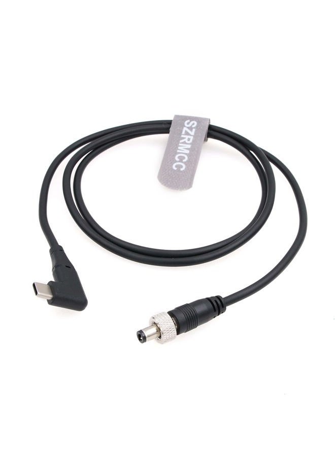 SZRMCC 12V PD Type-C USB C to Locking DC 2.1 2.5 Trigger Power Cable for Atomos Battery Eliminator Shinobi 7 Shogun Connect Video Devices Pix-E7 E5 Monitor (39inches/1m, Straight Locking DC) - Image 5