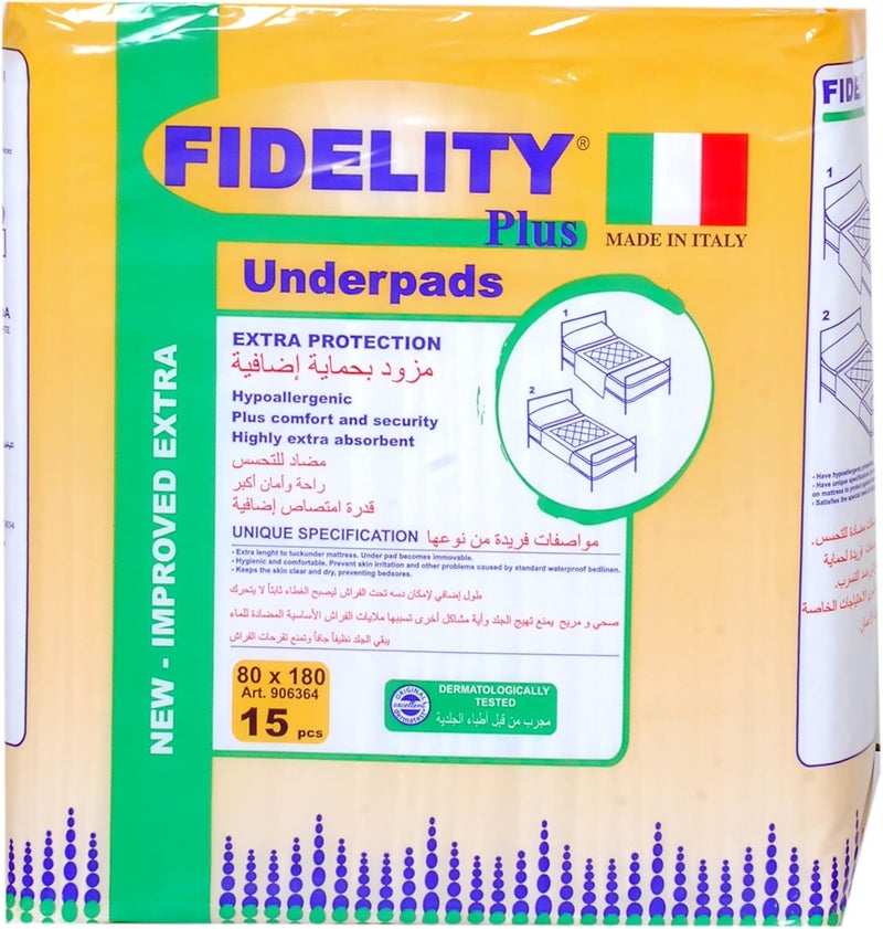 Fidelity Underpads 80 X 180 cm - 15 Units - Image 2
