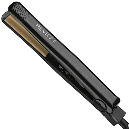REVLON High Heat 3X Ceramic Flat Iron, 1″, Black - Image 1