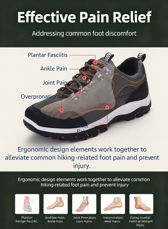 حذاء المشي لمسافات طويلة للرجال بتصميم منخفض العنق - Image 1