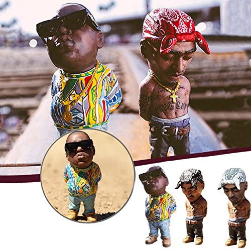 DFYOP Legend-Commemorative Resin Ornaments, Peculiar and Interesting Rap Music Star Resin Sculptures, Commemorative Resin Ornaments, Best Gift for Friends, Black - Image 3