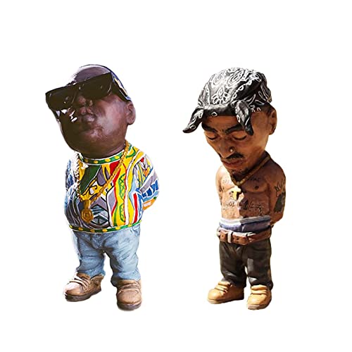 DFYOP Legend-Commemorative Resin Ornaments, Peculiar and Interesting Rap Music Star Resin Sculptures, Commemorative Resin Ornaments, Best Gift for Friends, Black - Image 1