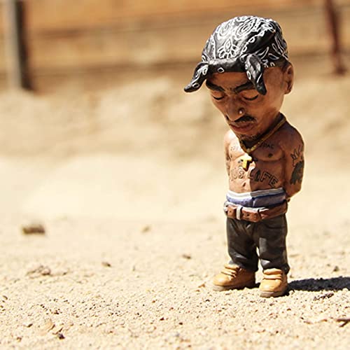 DFYOP Legend-Commemorative Resin Ornaments, Peculiar and Interesting Rap Music Star Resin Sculptures, Commemorative Resin Ornaments, Best Gift for Friends, Black - Image 2