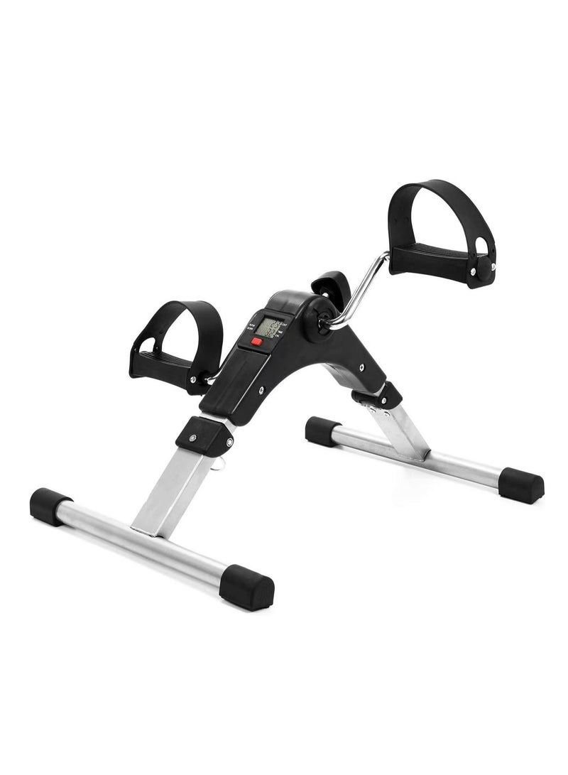 Generic Folding Fitness Pedal Stepper Exercise Machine Portable Pedal Exerciser with LCD Display Under Desk Bike Pedal Exerciser with LCD Display for Arms and Legs Indoor Cycling Bike Stepper for Adults & Seniors  - Image 2