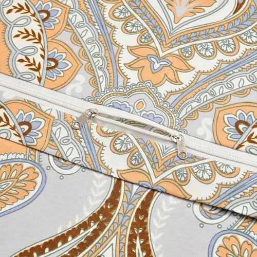 TIB Glace Cotton Elastic Fitted Bedsheets Single Bed 36x78x8 Inches with 1 Pillow Covers, 210TC (Cream paan, Single) - Image 4