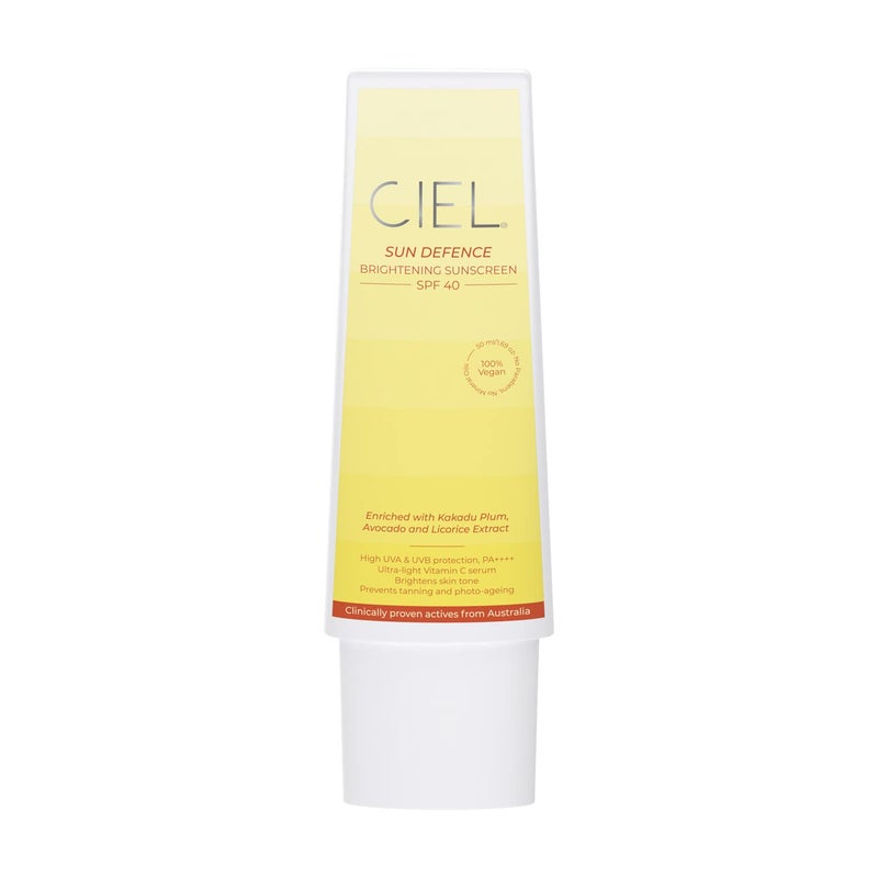 CIEL SPF 40 Sunscreen with Vitamin C 50ml PA UVA UVB Protection AntiTan SulphateFree Formula for Dry Oily AcneProne Skin Lightweight NonGreasy - Image 1