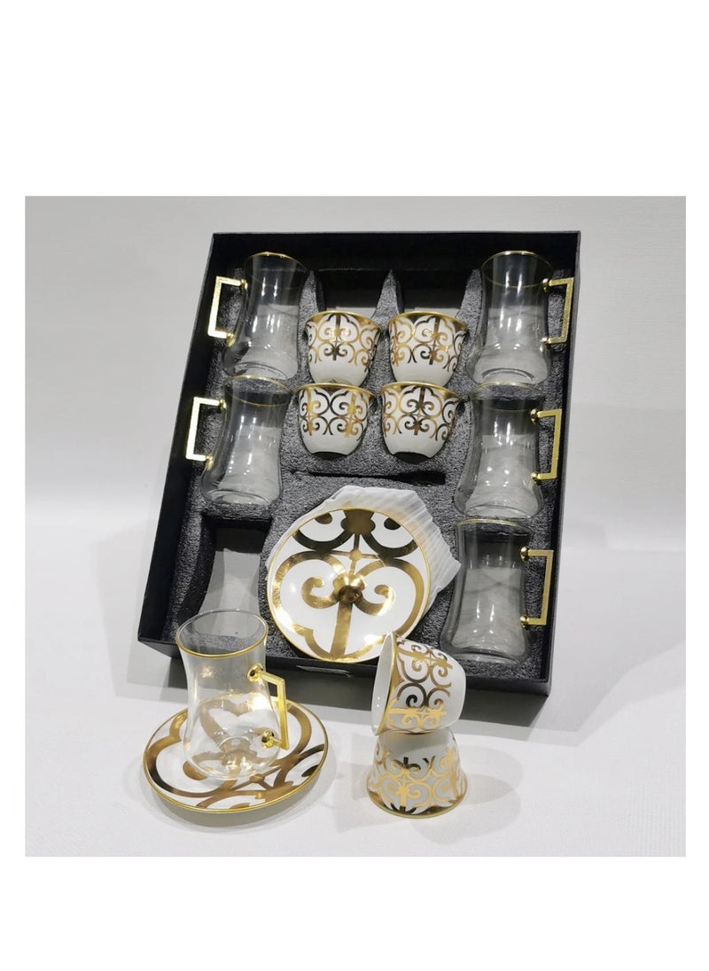 Generic - A set of 18-piece Arabic coffee cups for coffee and tea, a beautiful addition to your drinks. - Image 1