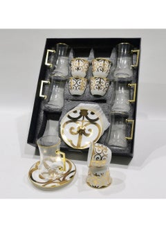 A set of 18-piece Arabic coffee cups for coffee and tea, a beautiful addition to your drinks.