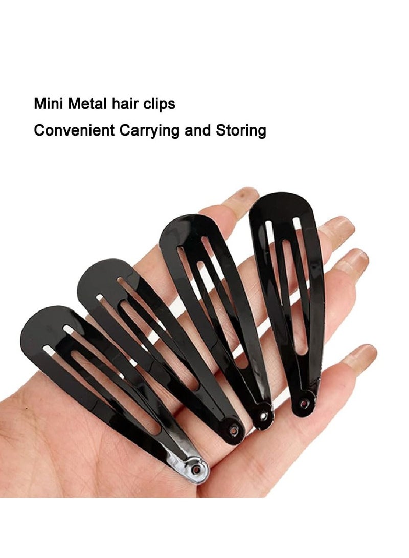 CY 120PCS Black Hair Clips for Girl Metal Snap Hair Barrettes, 2 Inch Hair Accessories for Girl & Kids Women (6 Styles) By CYBAUG - Image 4