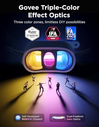 Govee Permanent Outdoor Lights Prism 150ft with 54 TripleColor Lighting Heads 100 Scene Modes Up to 60lm for Outdoor Decor IP68 Waterproof Works with Alexa Google Assistant Matter White - Image 3
