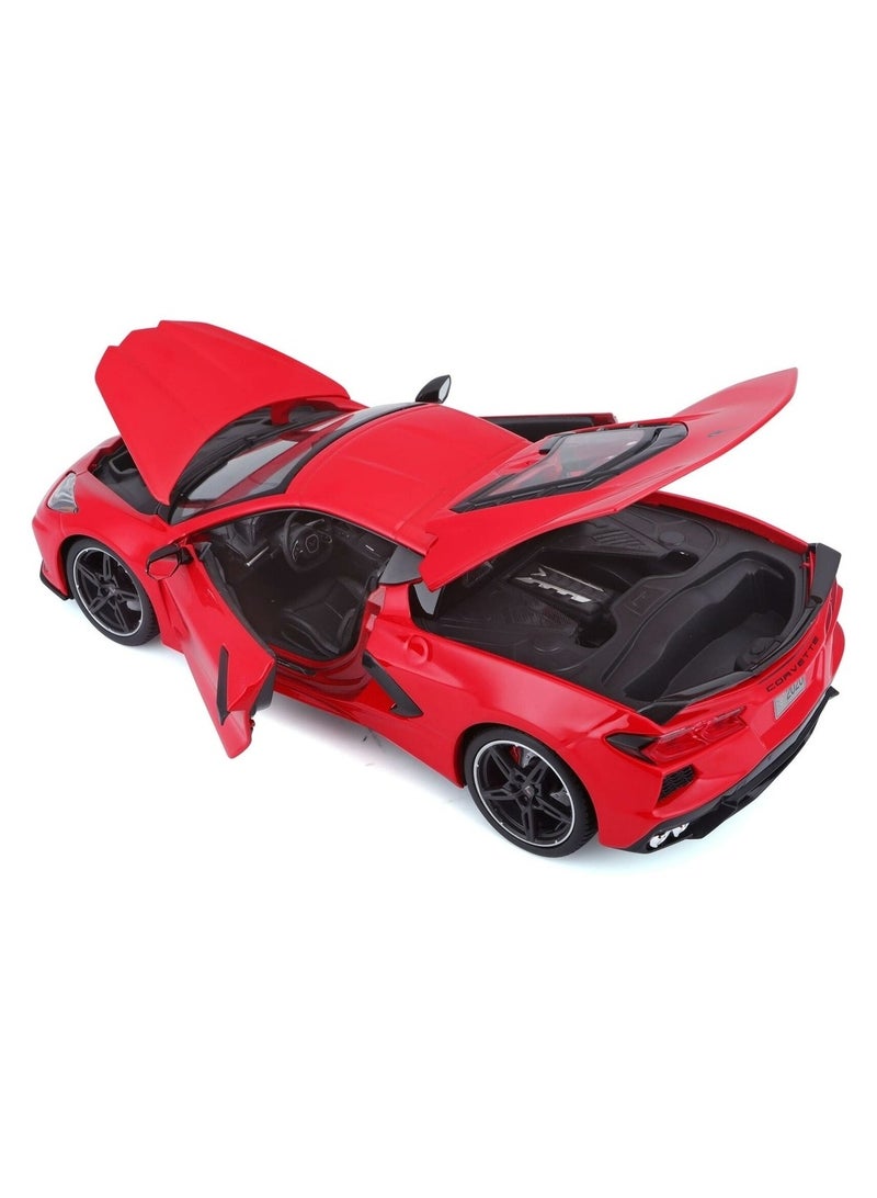 مايستو - سيارة شيفروليه كورفيت C8 ستينغراي 2020 مقاس 1/18 متعددة الالوان - 31447 - Image 4