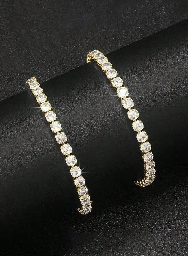 Take Two Take Two Set of 2 - Embellished Link Tennis Braceletâ€Œ