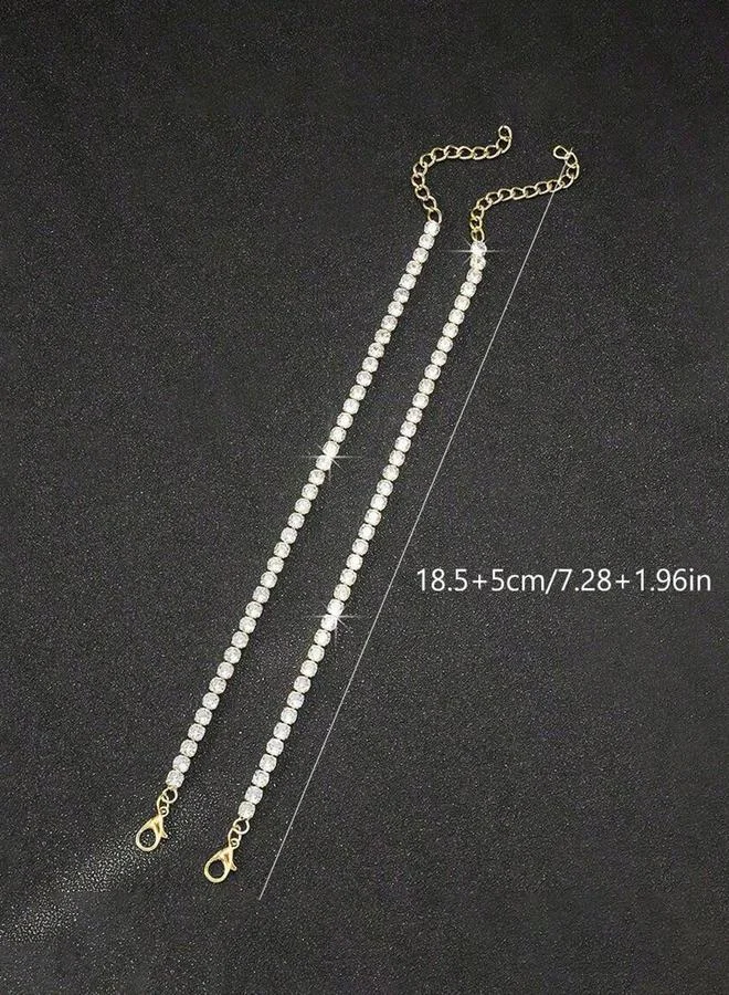تايك تو Take Two Set of 2 - Embellished Link Tennis Braceletâ€Œ