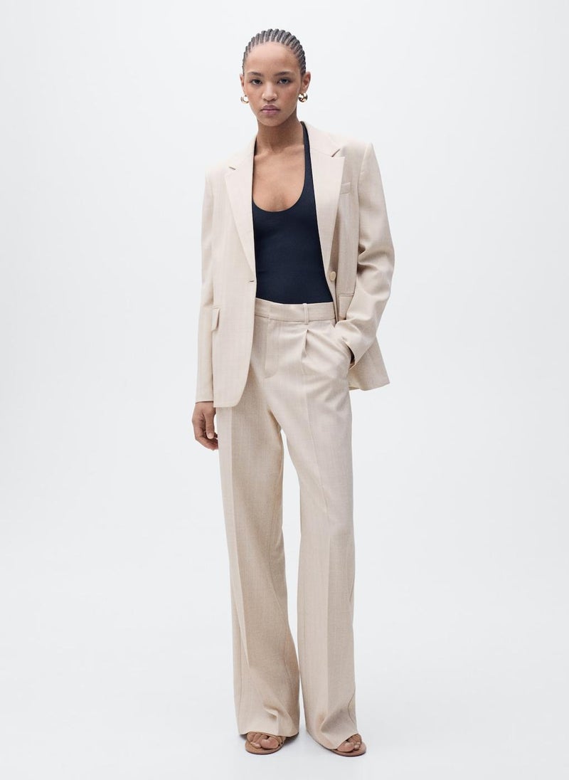 MANGO Straight-Fit Suit Trousers  - Image 4
