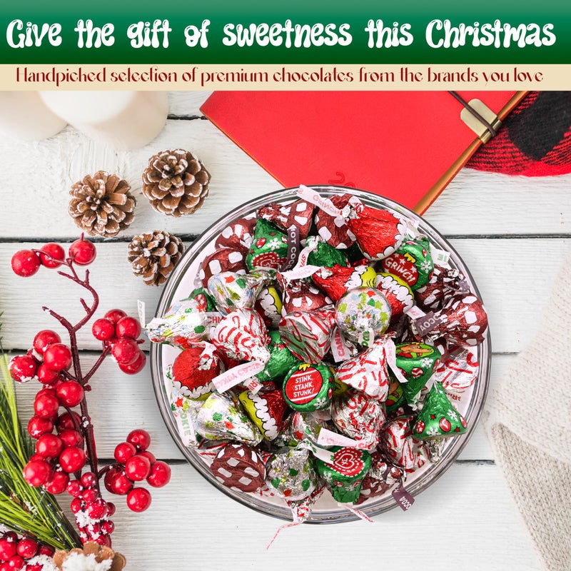 Christmas Candy Collection - 1 LB Bag (Approx. 100 Pieces) - Candy Cane, Hot Cocoa, Sugar Cookie Flavors - Assorted Holiday Chocolate, Perfect for Stocking Stuffers, Gift Bags, and Holiday Parties - Image 3
