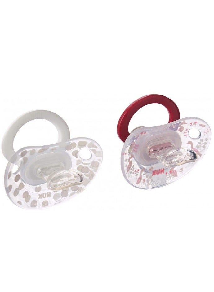 نوك لهاية سيليكون هابي دايز من نوك، 0-6 أشهر، عبوة من قطعة واحدة - Image 2