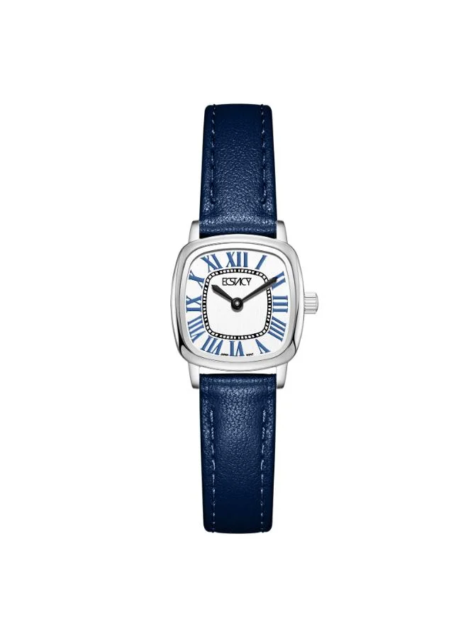 إكستاسي Women's Leather Analog Watch E25502-SLLW - 21mm mm