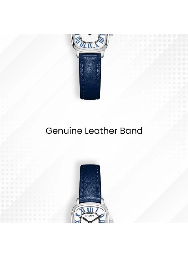 Ecstacy  Women's Leather Analog Watch E25502-SLLW - 21mm mm for Women | Best Price UAE