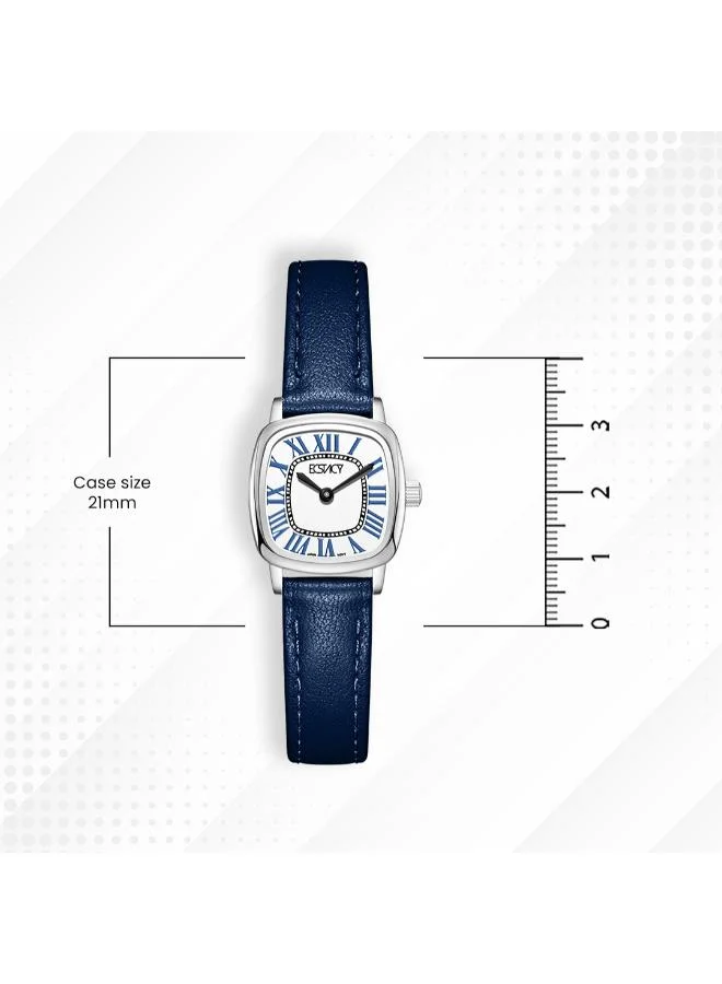 Ecstacy  Women's Leather Analog Watch E25502-SLLW - 21mm mm for Women | Best Price UAE