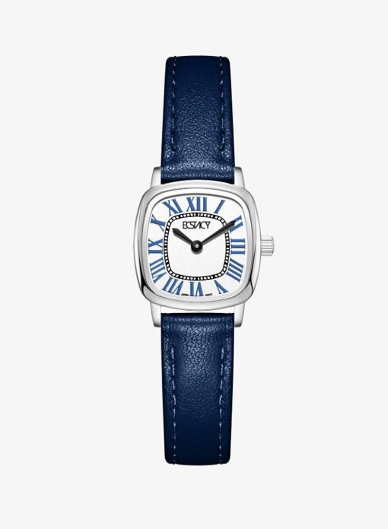 ECSTACY Women's Leather Analog Watch E25502-SLLW - 21mm mm - Image 1