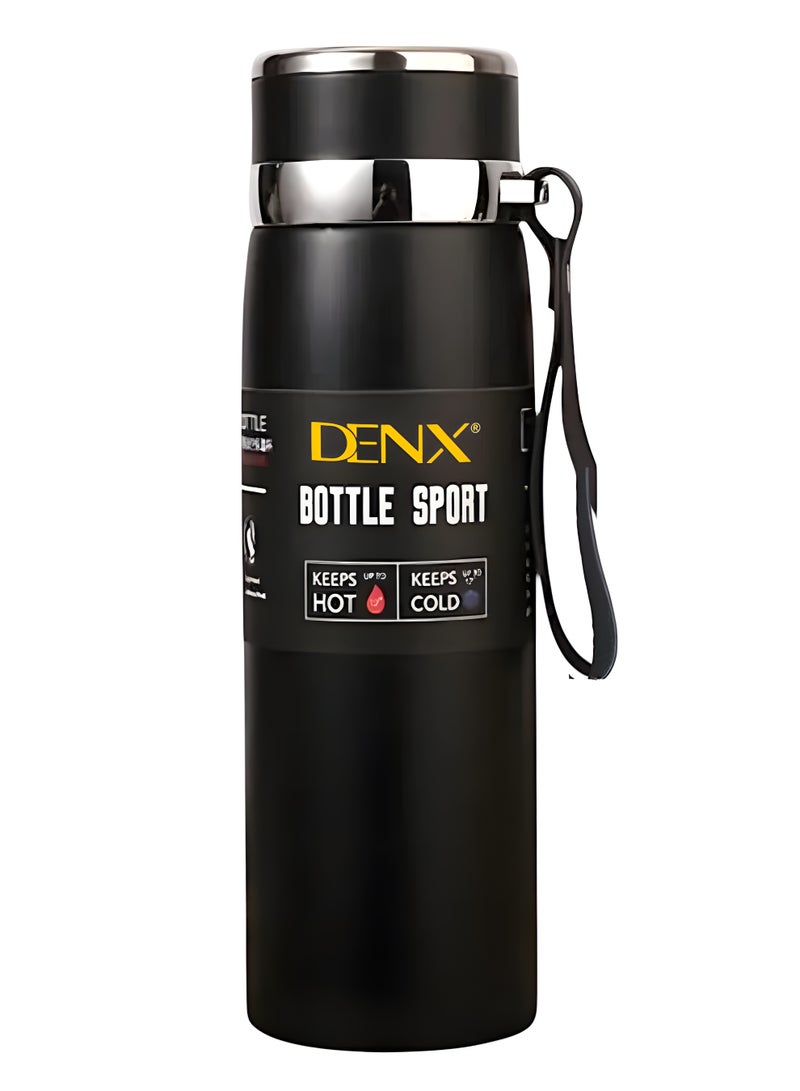 Denx Bottle Support -Stainless Steel Thermos Bottle – 1000ml Capacity, Tea-Water Separation, 24H Cold Lock, 12H Heat Preservation, With Tea Strainer & Drawstring Cover, DX2056  - Image 1