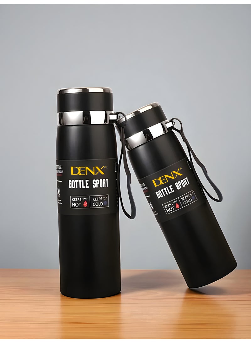 Denx Bottle Support -Stainless Steel Thermos Bottle – 1000ml Capacity, Tea-Water Separation, 24H Cold Lock, 12H Heat Preservation, With Tea Strainer & Drawstring Cover, DX2056  - Image 4