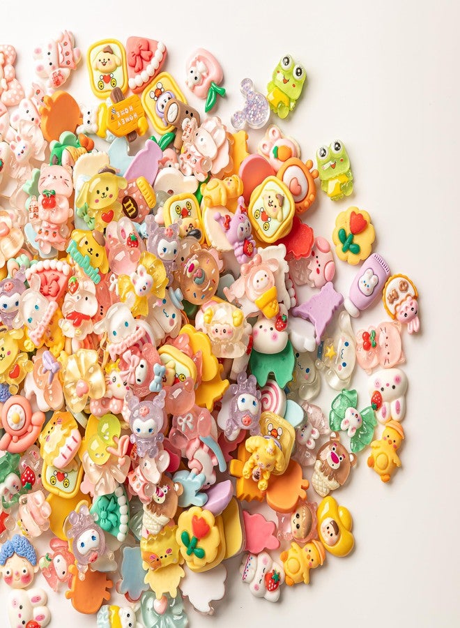 LEEXINLUU Slime Charms Cartoons Cute Set - Mixed Lot Assorted Cartoons Animals Resin Flatback Cute Sets for DIY Crafts Making,Decorations,Scrapbooking,Embellishments,Hair Clip 100pcs - Image 3