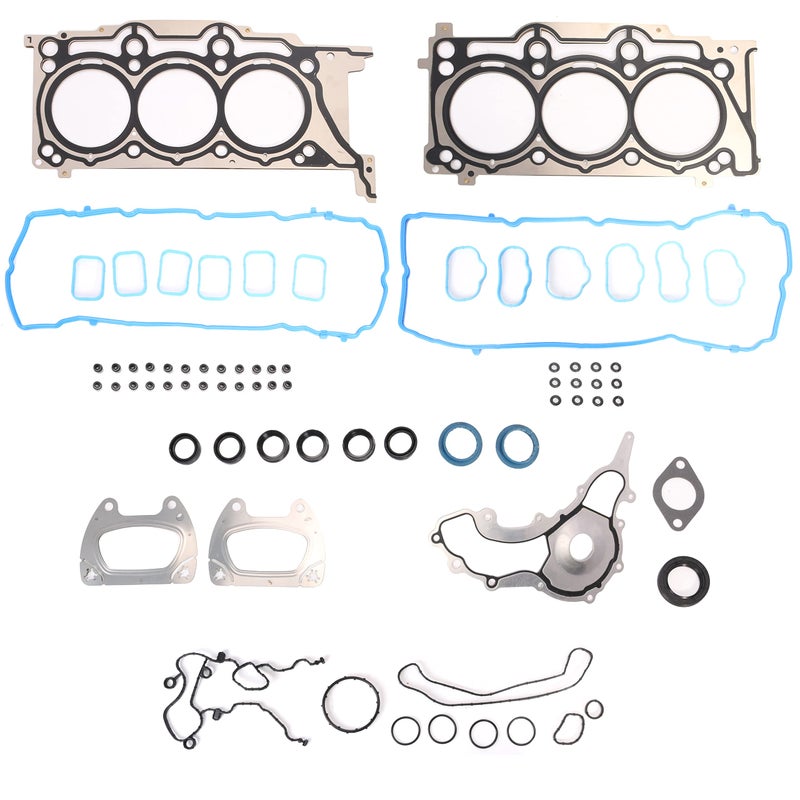 JAVOUKA Head Gasket Set fit for Chrysler 200300fit for VW Routan fit for Dodge AvengerChallengerGrand Caravanfit for Ram ProMaster1500 fit for Jeep WranglerGrand Cherokee 36L DOHC HS26541PT