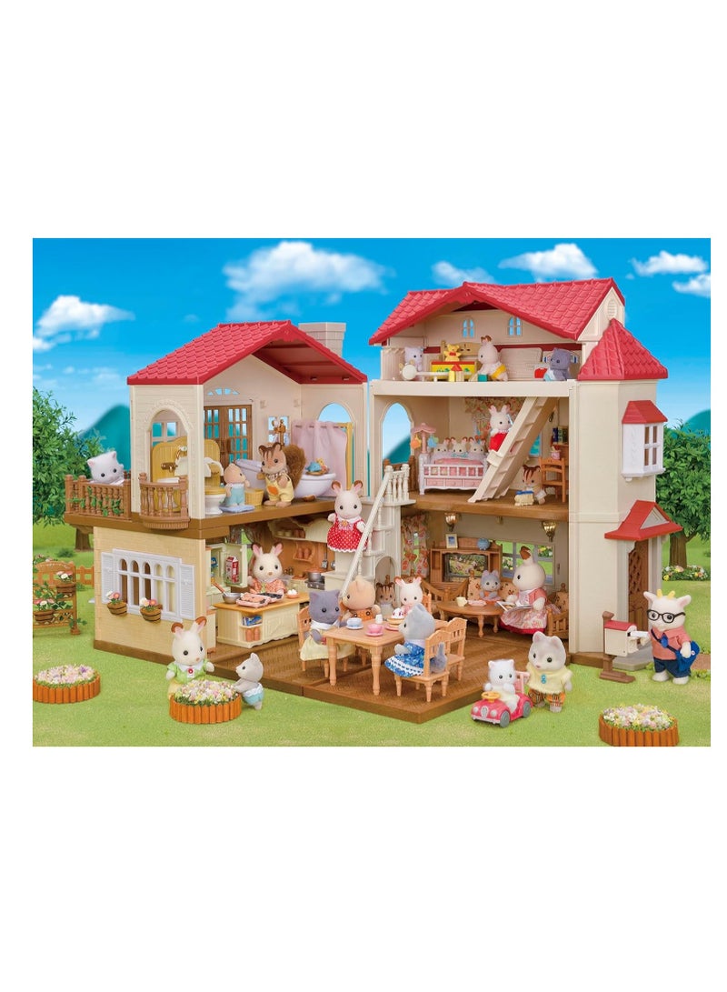 Sylvanian Families منزل ريفي ذو سقف أحمر من إنتاج عائلات سيلفانيان، غرفة لعب سرية في العلية، رقم 5708 - Image 1
