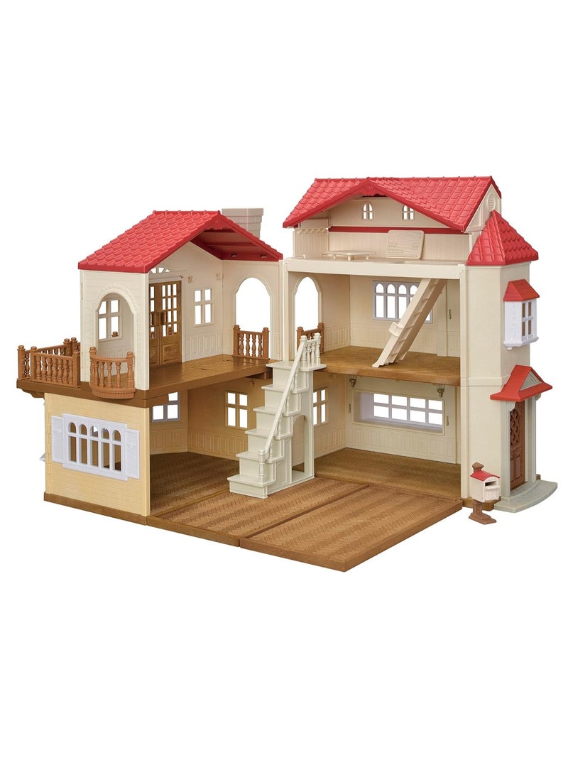 Sylvanian Families منزل ريفي ذو سقف أحمر من إنتاج عائلات سيلفانيان، غرفة لعب سرية في العلية، رقم 5708 - Image 3