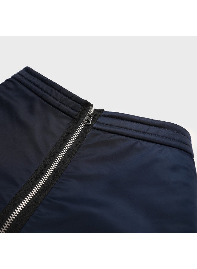 Zara Fashion Minimalist Versatile Textured High-waisted Zip A-line Mini Skirt - Image 4