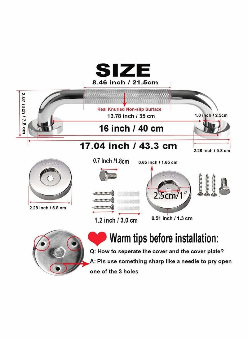 Y&D - Anti Slip Shower Grab Bar Handle Sturdy Stainless Steel - Image 1
