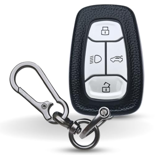 KEYCEPT TPU Leather Key Cover for Tata Nexon | Curvv | Altroz | Harrier | Punch | EV | Safari and Facelift 4 Button Smart Key - Image 1