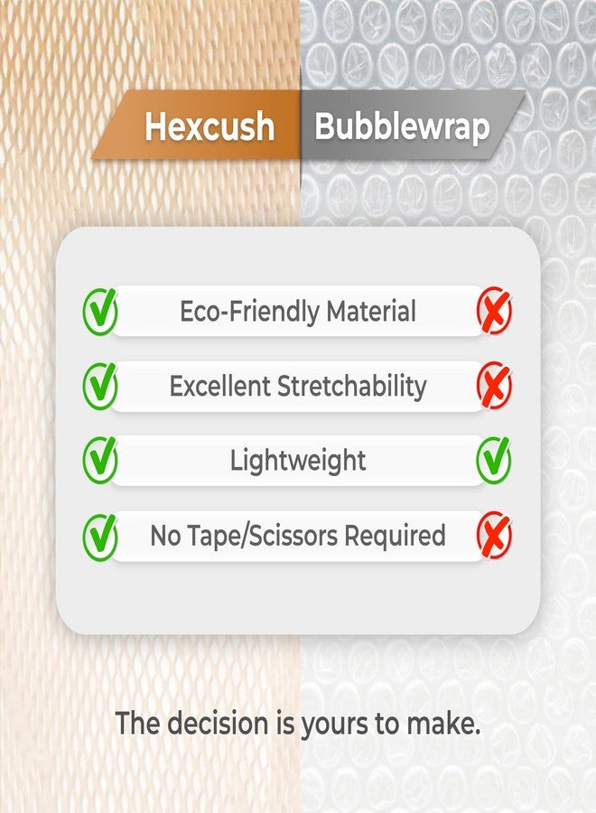 Eco friendly Paper Bubble Roll 15 inches|Honeycomb brown paper bubble wrap for packing, Shipping, Moving (100M X 15")| Expandable upto 40-50% |Eco-friendly Packaging for small business - Image 4