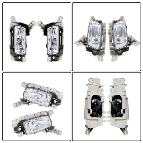 WFLNHB Fog Lights Replacement for Kia Sorento 2014 2015 Clear Lens with Bulbs Bezel Front Driving Fog Light Left Right Side - Image 4