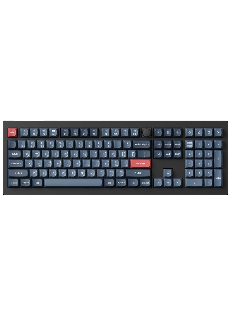 Keychron V6 Max Swappable RGB Backlight Red Switch Keyboard - Black - Knob Version - pzsku/Z01613201A4A271DAA827Z/45/_/1733991965/6d727080-f532-4ef0-bea9-2ebaa6a2b0b0