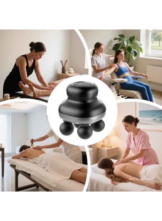Body Massagers for Muscles,4-Heads Massage Tool for Chiropractic | Handheld Electric Multifunctional 9 Speeds Massager Relief Device for Shoulder Leg Neck Waist Chiropractic Elbow Relaxation - Image 5