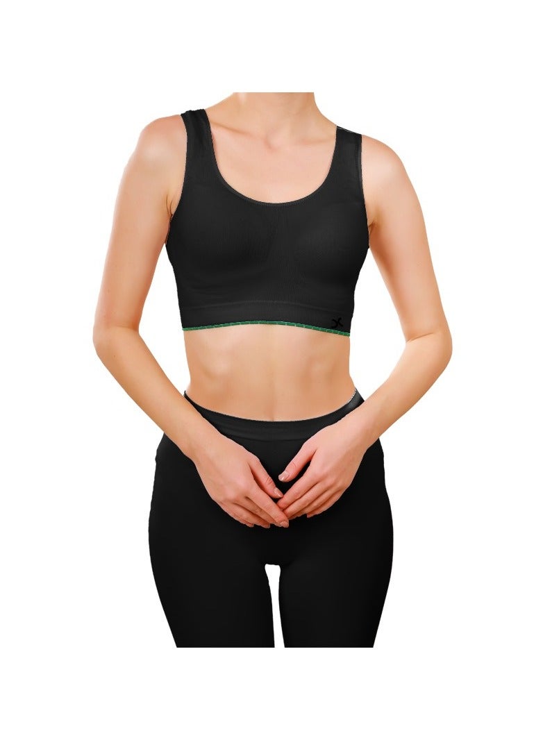 Selina Wear Seamless sports bra - Wrap-around bra - Comfortable seamless bra for women for sleeping, yoga, and exercise - Image 3